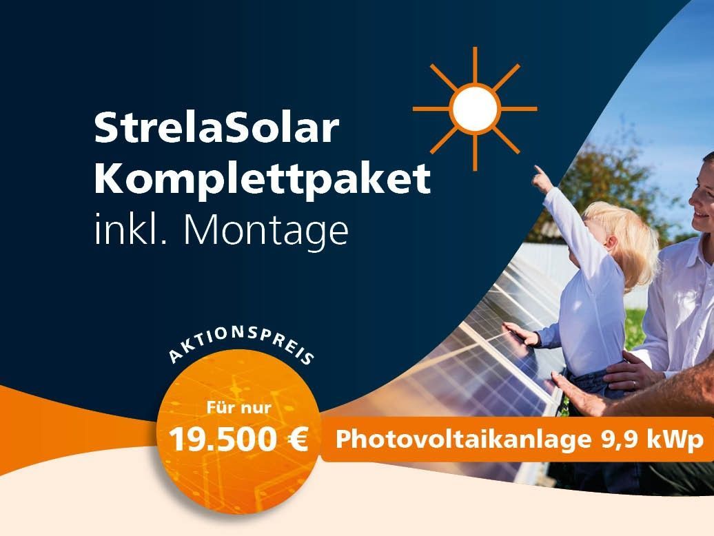 Solaranlage für 19500 Euro von den Stadtwerken Stralsund