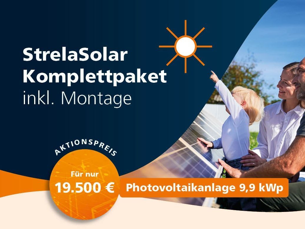 Solaranlage für 19500 Euro von den Stadtwerken Stralsund