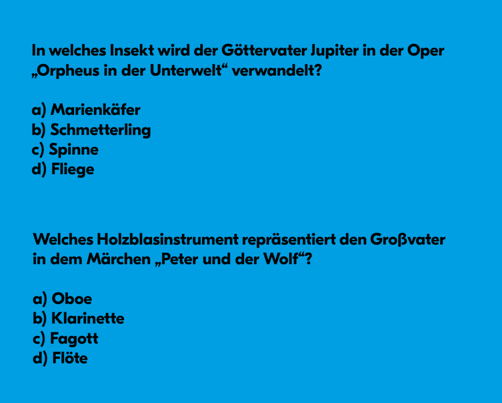 Theaterquiz Orpheus in der Unterwelt