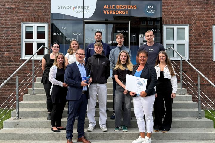 Die Stadtwerke sind erneut zum Top-Ausbildungsbetrieb ernannt worden. 