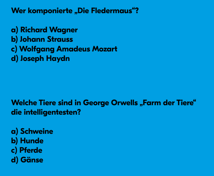 Quiz Sommertheater Fledermaus