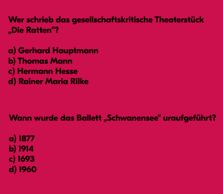 Theaterquiz Die Ratten
