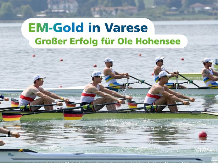 EM-Gold für Ole Hohensee im Männer-Doppelvierer