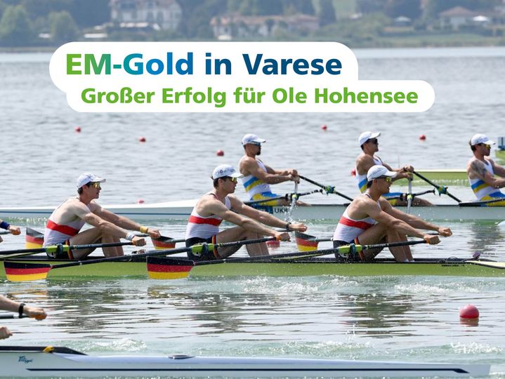 EM-Gold für Ole Hohensee im Männer-Doppelvierer