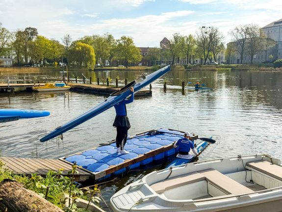 Aktiv auf dem Wasser im Stralsunder Kanu-Club
