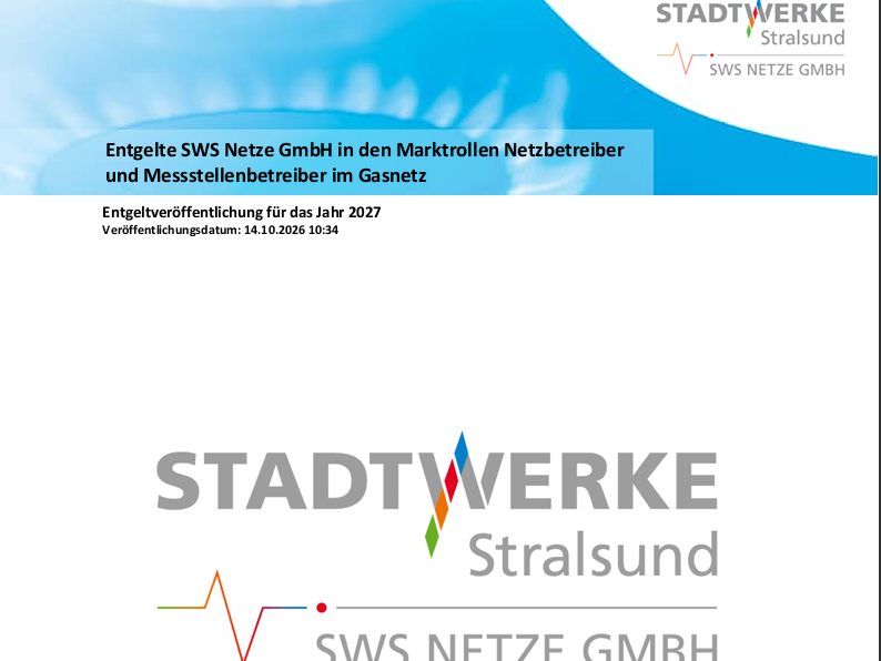 Bildschirmfoto SWS Netze GmbH