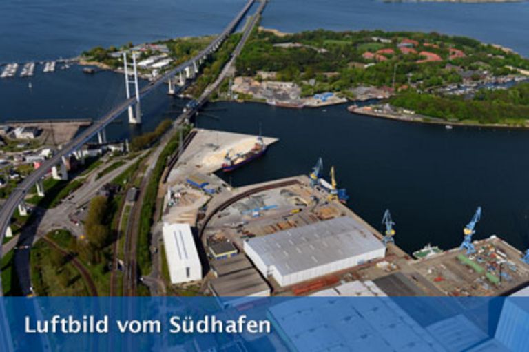Luftbild vom Seehafen