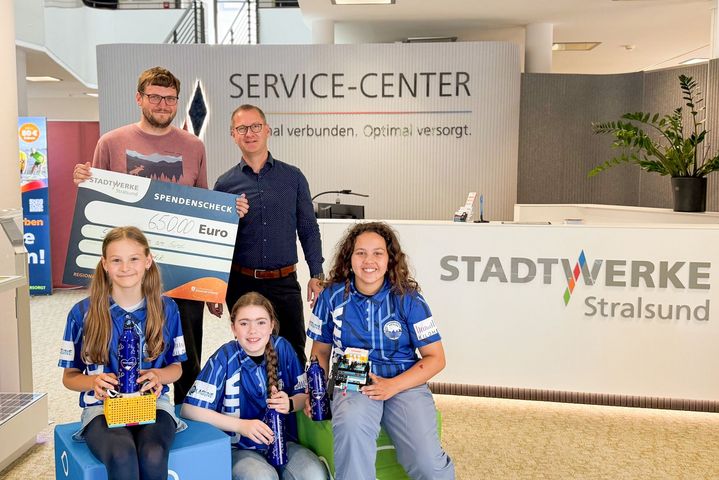 Das Robotik Team des Schulzentrums am Sund bedankt sich bei den Stadtwerken Stralsund für die Unterstützung.