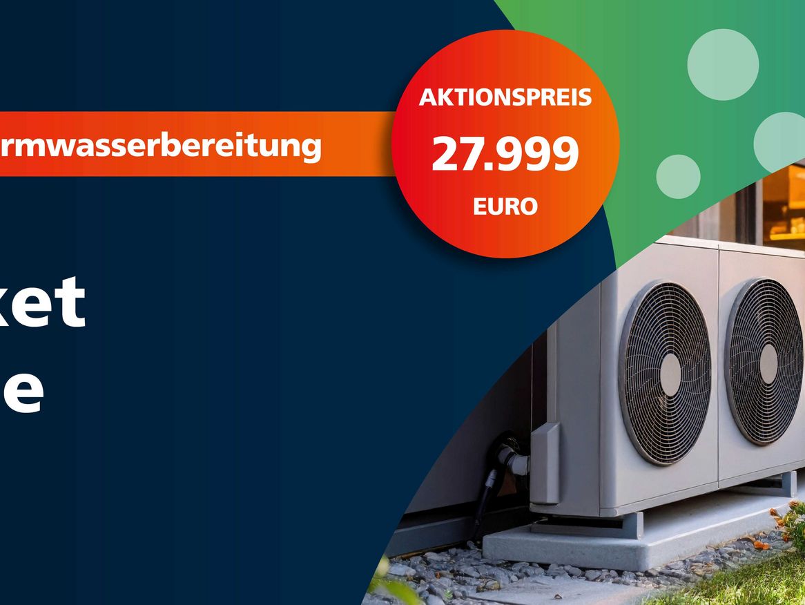 Wärmepumpe Komplettpaket für 27999 Euro mit Förderung