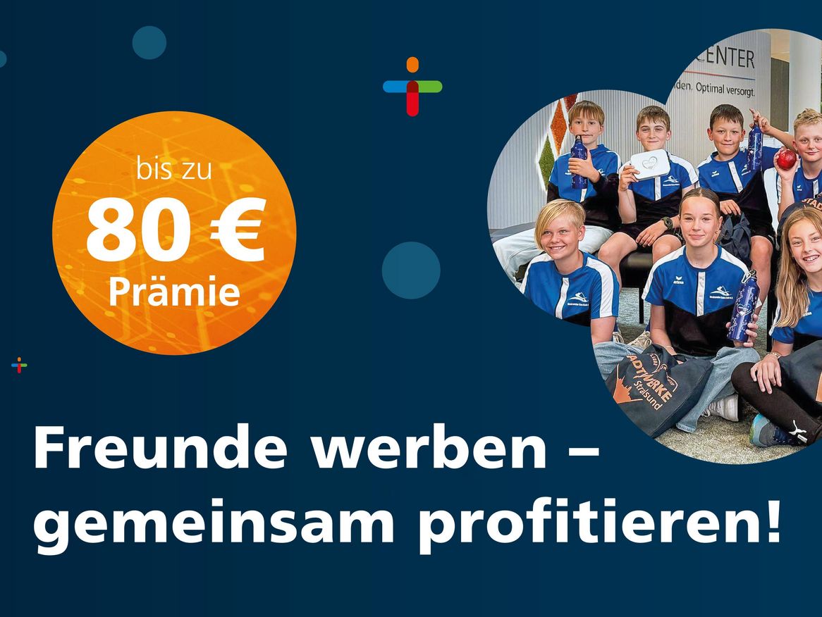 80 Euro für Freunde werben Sportverein Stralsund