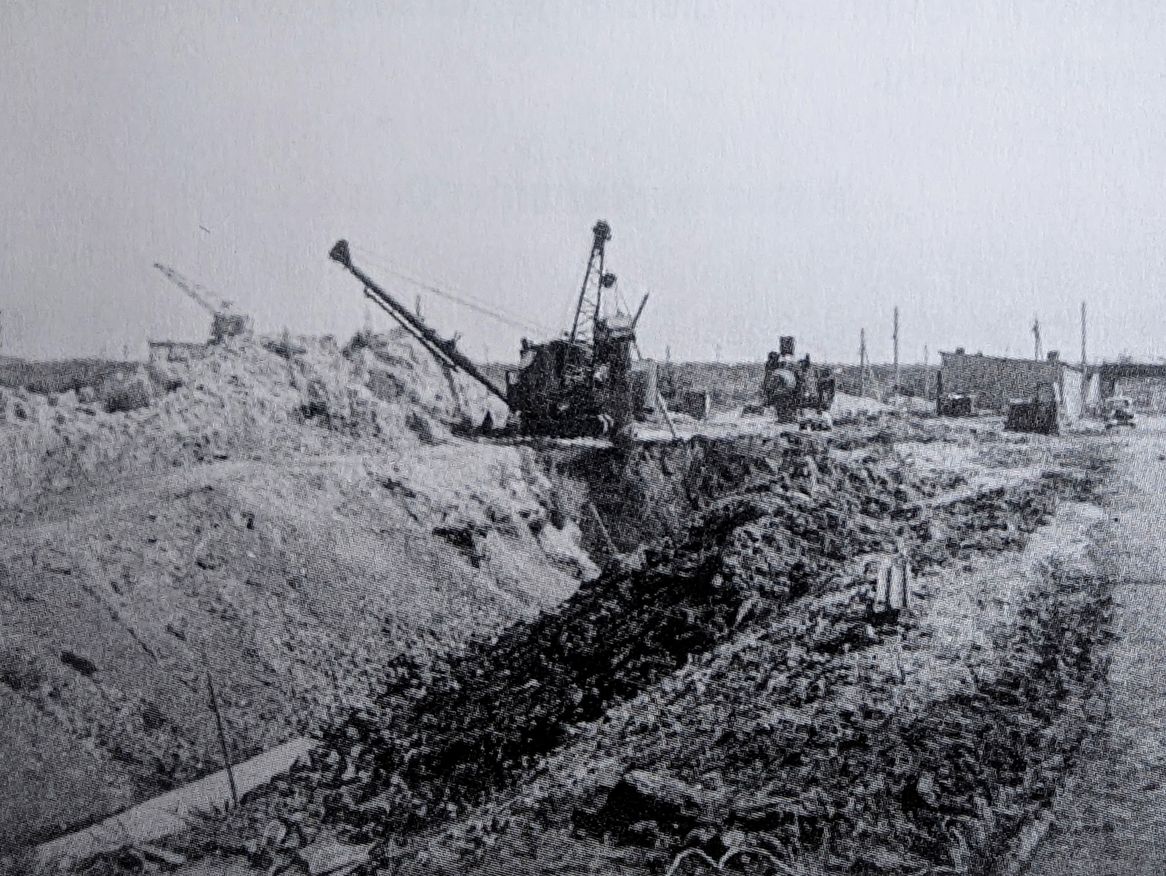 Bauarbeiten an der Kläranlage Franzenshöhe