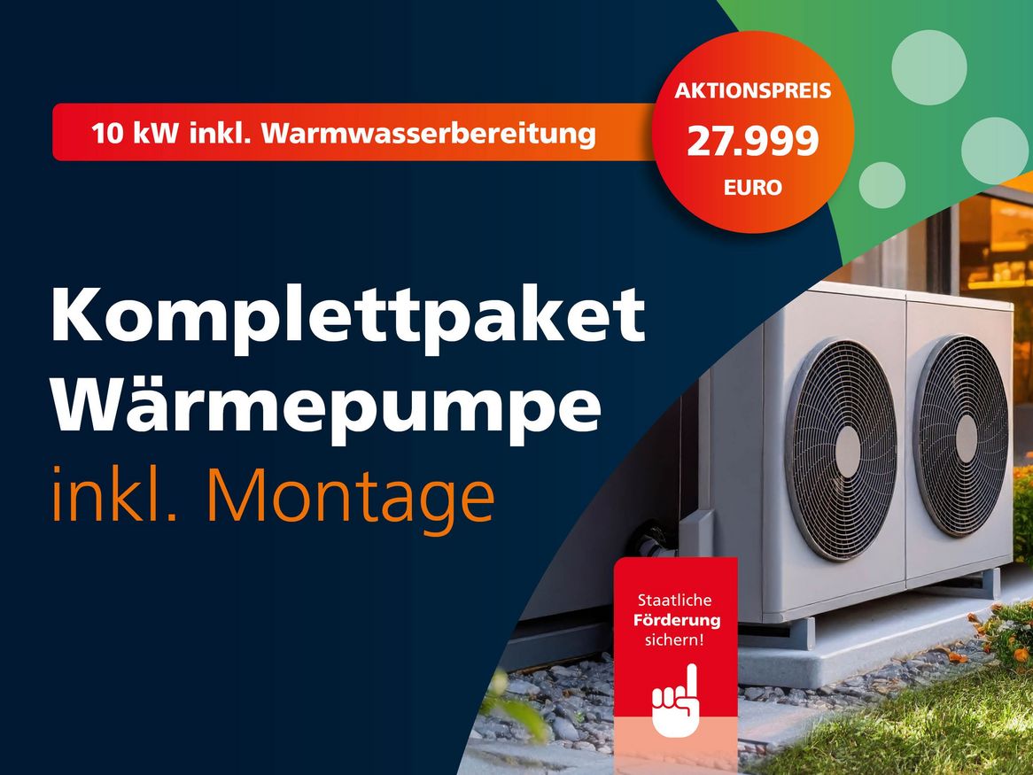 Wärmepumpe vor dem Haus in Stralsund